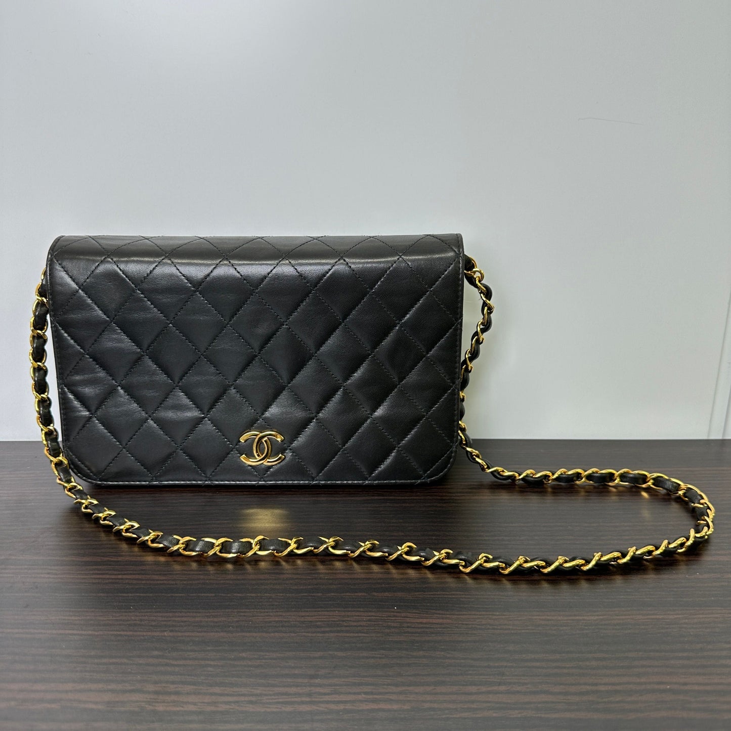 CHANEL | Bags | Vintage Chanel Black Classic Full Flap Bag LB