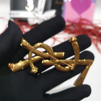 Yves Saint Laurent YSL Brooch