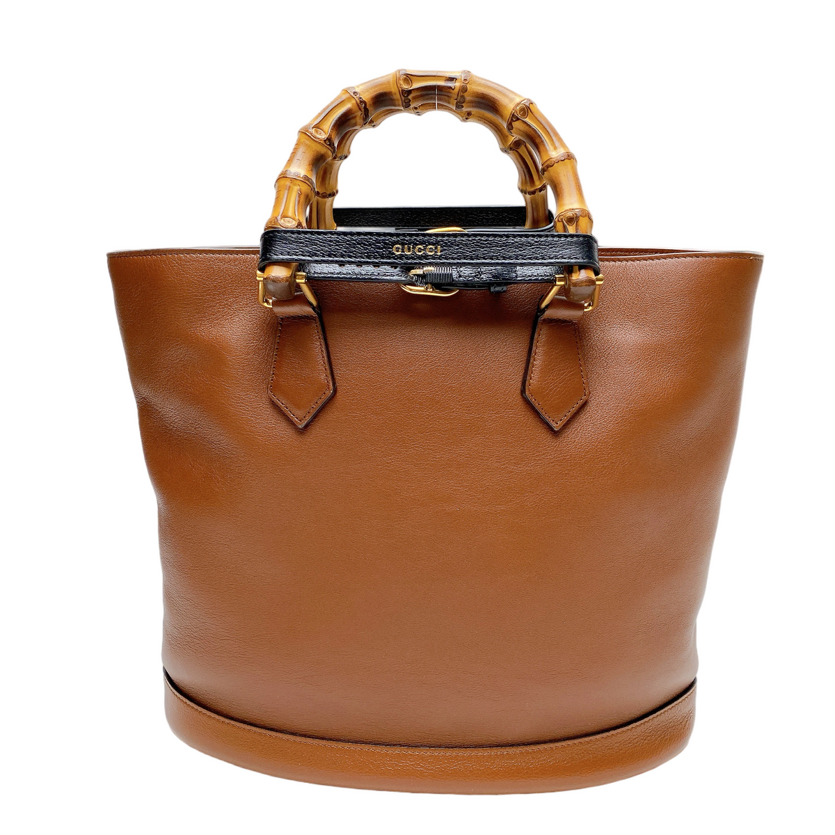 GUCCI BAMBOO TOTE BROWN