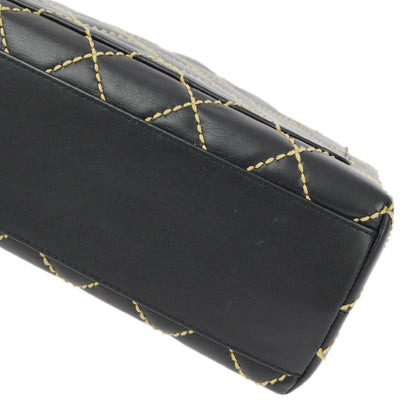 Chanel Black Calfskin Wild Stitch HandBag