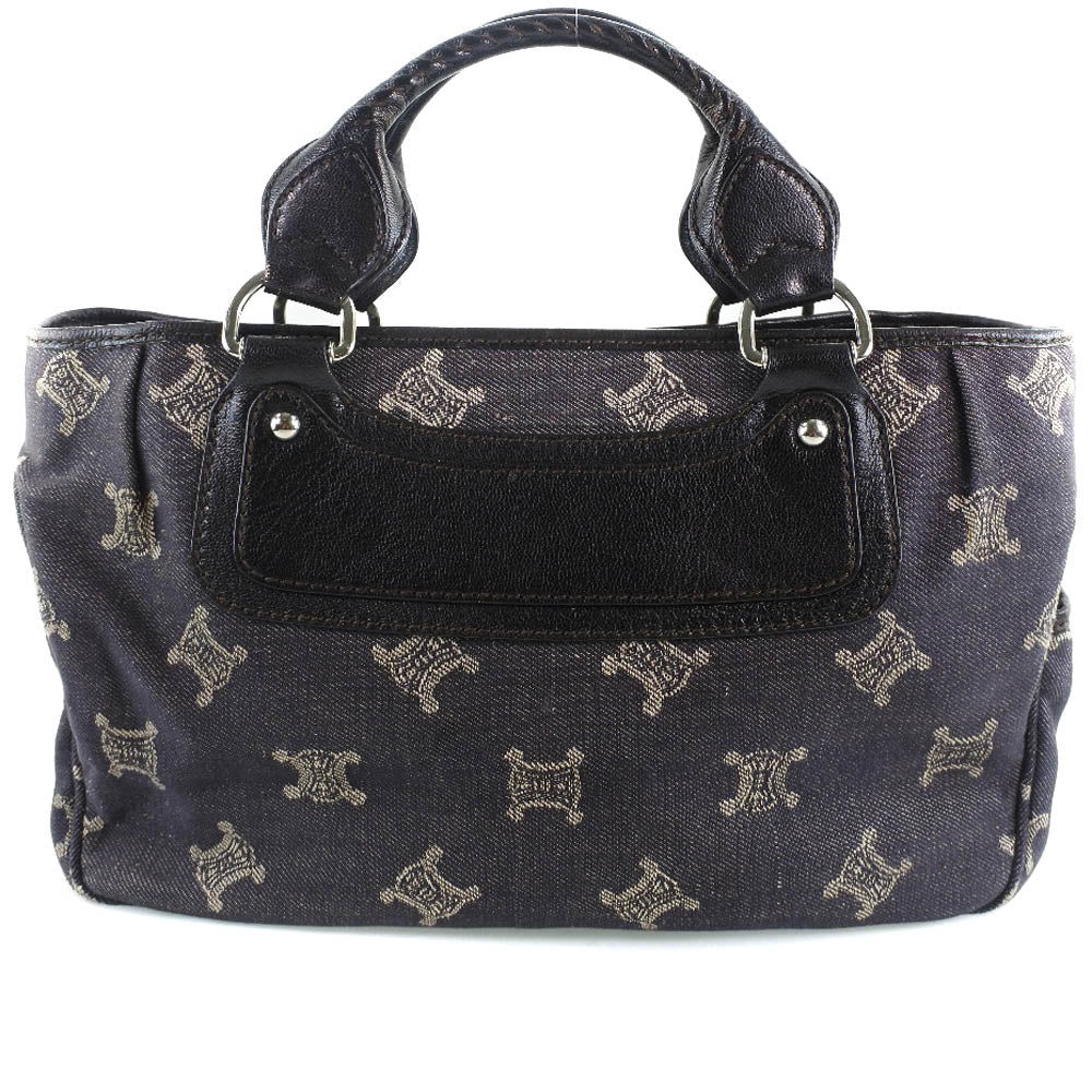 CELINE Handbag Denim, Leather black Macadam Boogie bag Women Used