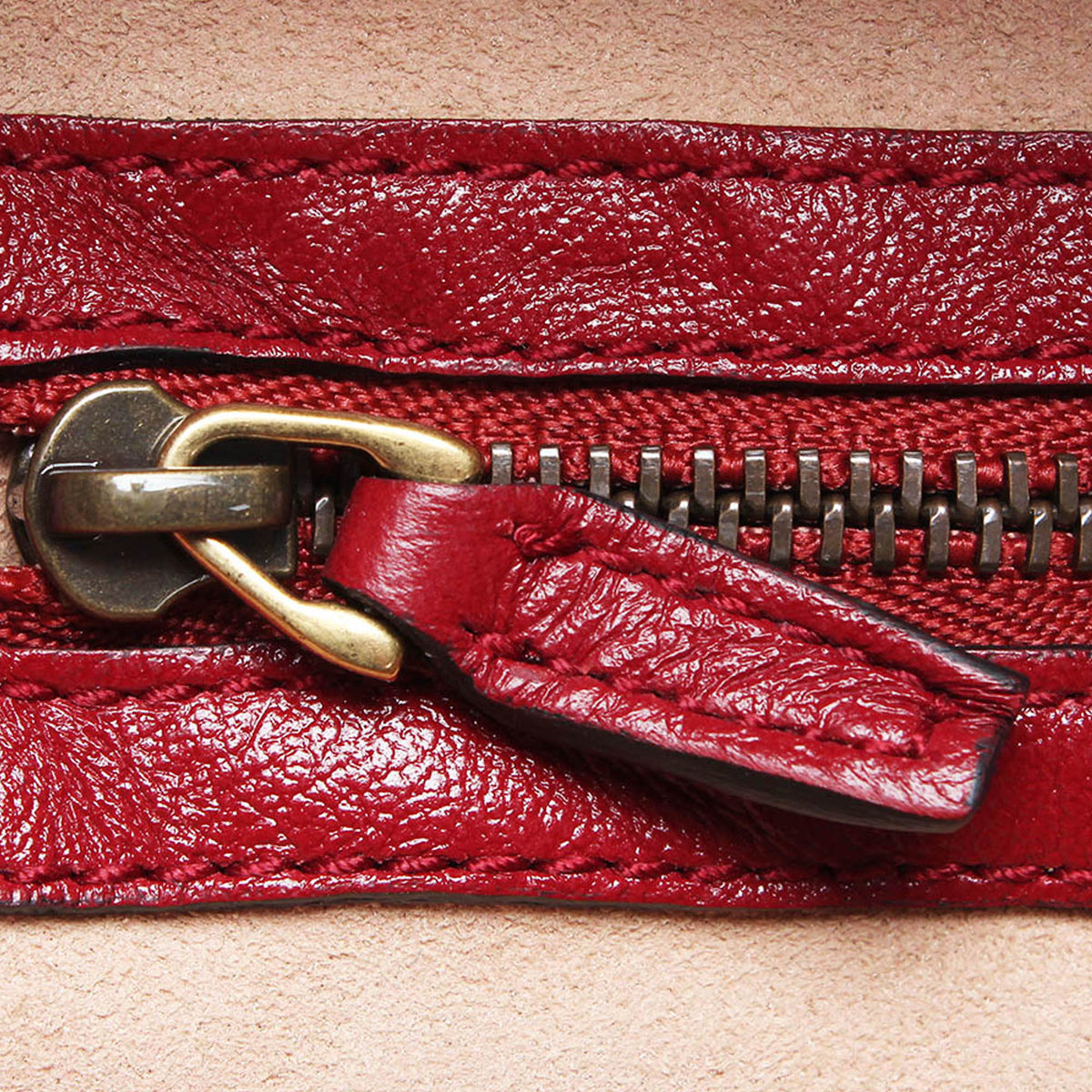 Gucci Small GG Marmont Torchon Bamboo Satchel