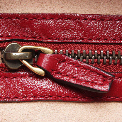 Gucci Small GG Marmont Torchon Bamboo Satchel