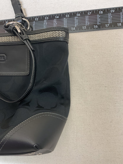 Handbag Designer By Coach In Black, Size:Small