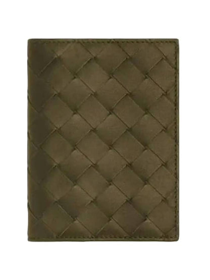 Luxury Bottega Veneta Intrecciato Leather Card Wallet Brown
