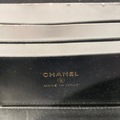 Chanel Cross Body Bag Leather BLK