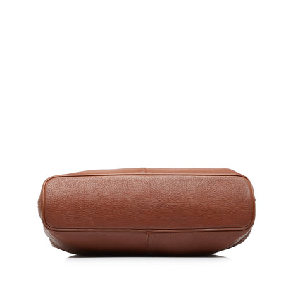 Brown Burberry Leather Tote