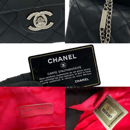 CHANEL Handbag leather black Cambon line