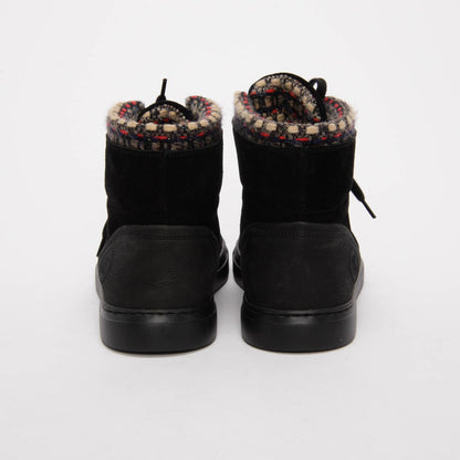 Chanel Black Tweed Hi-Top Sneakers 40