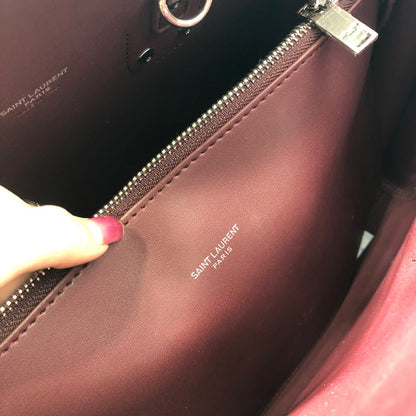 Yves Saint Laurent Sac De Jour Small Burgundy