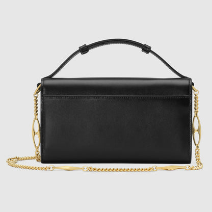 Gucci Zumi Black Smooth Leather Mini Bag