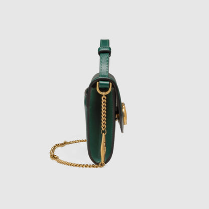 Gucci Zumi Dark Green Smooth Leather Mini Bag