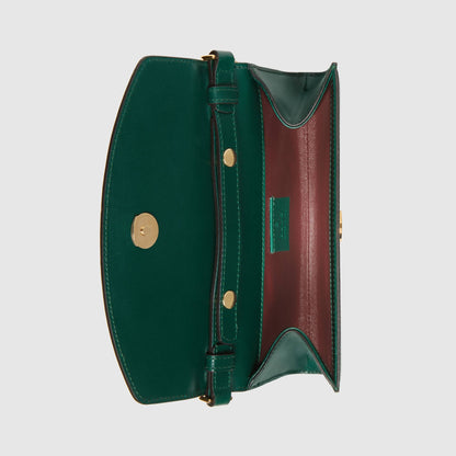 Gucci Zumi Dark Green Smooth Leather Mini Bag