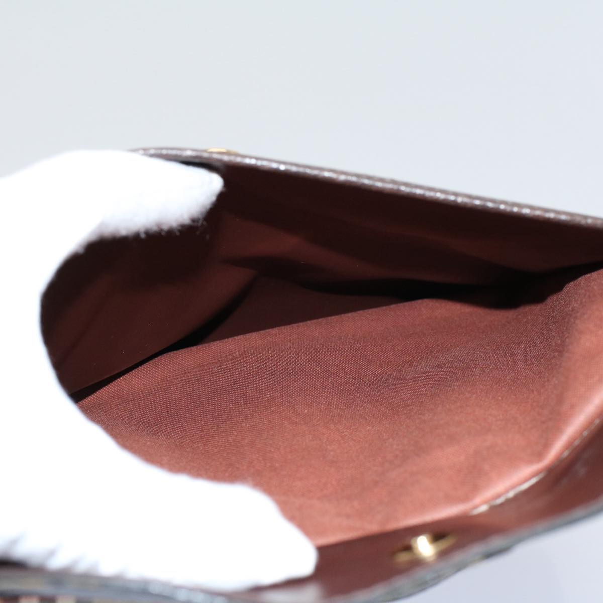 BURBERRYSs Nova Check Clutch Bag Nylon Canvas Beige Auth 56606