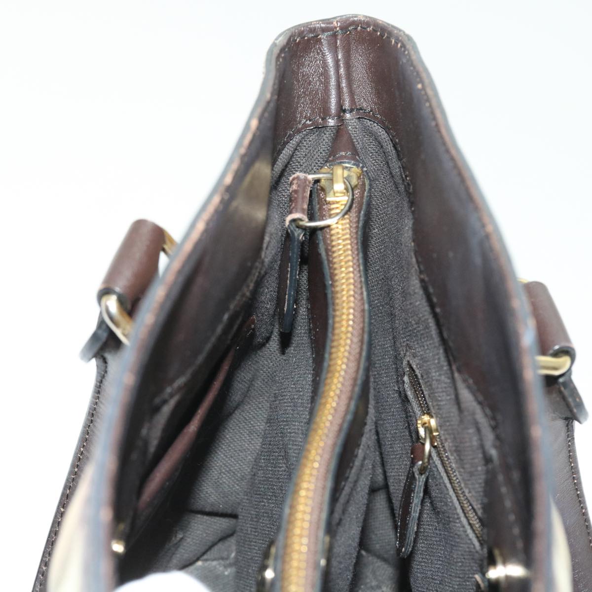 Burberry Nova Check Shoulder Bag PVC Leather 2way Beige Black Auth 56661