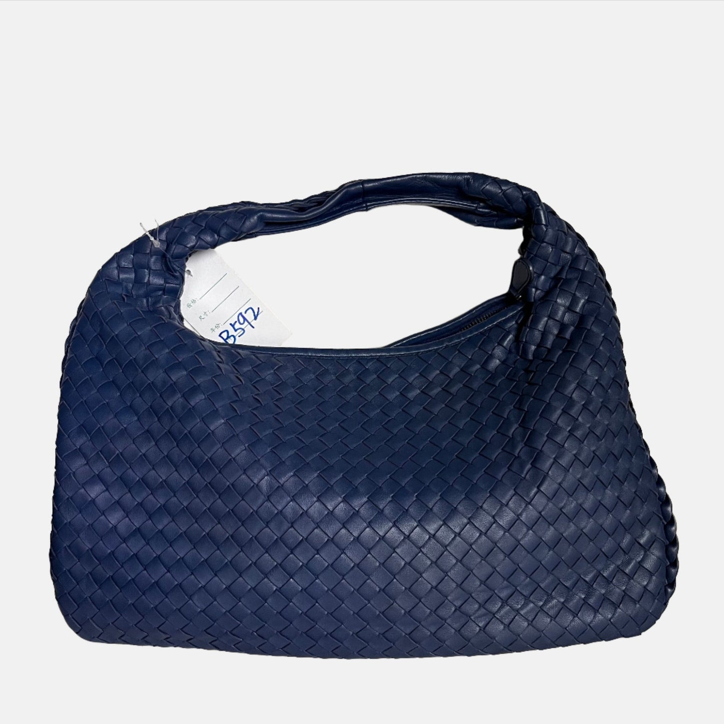 Bottega Veneta Veneta Hobo Medium Royal Blue Intrecciato Leather Bag 47cm