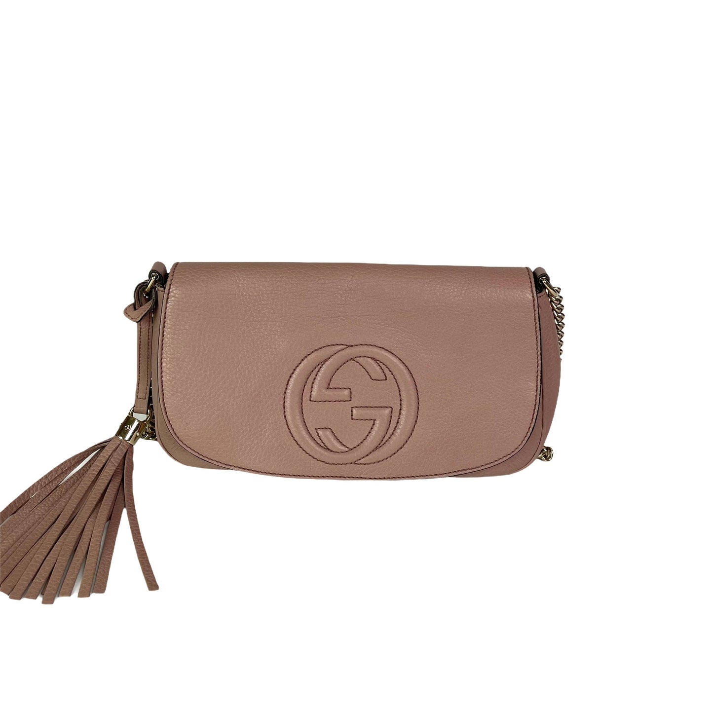 Gucci Soho Bag in Rose Beige Pebbled Calfskin