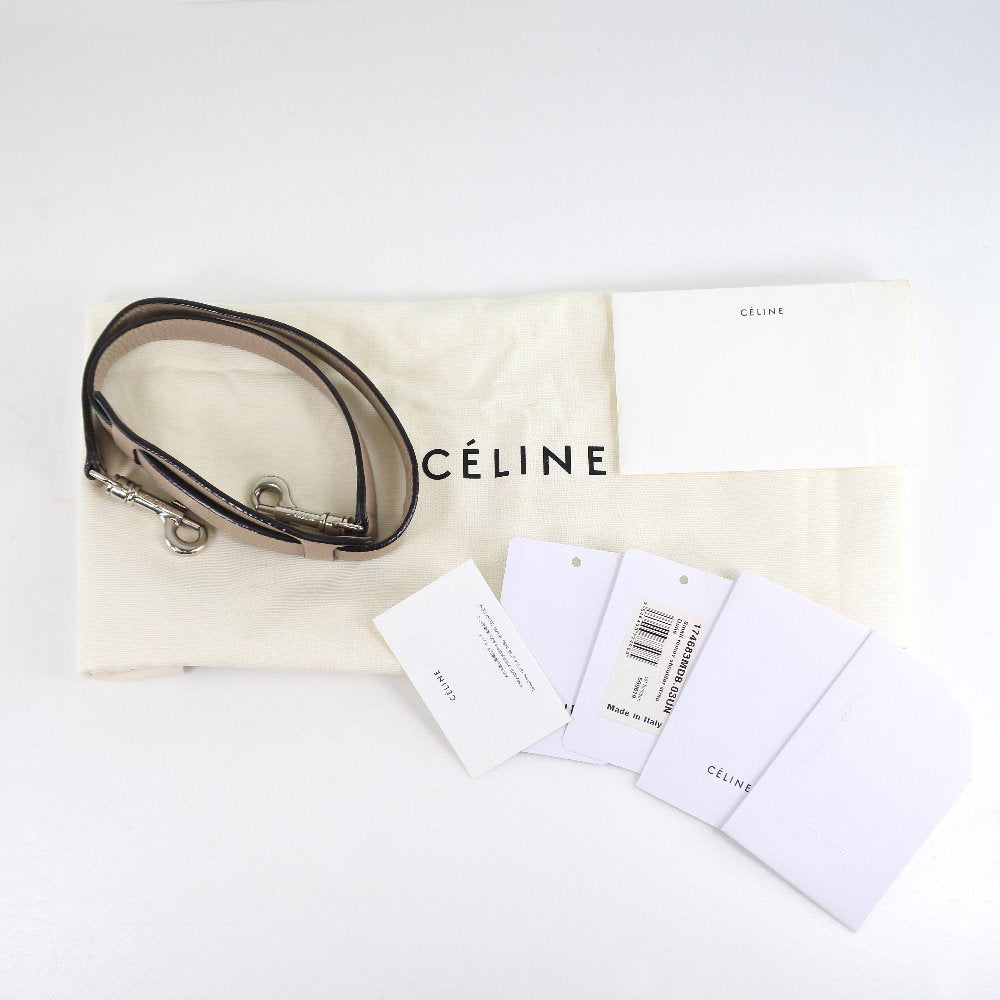 CELINE Handbag 174683MDB.03UN Leather, Suede pink beige 2WAYShoulder Trapeze Women Used