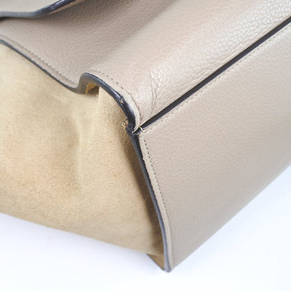 CELINE Handbag 174683MDB.03UN Leather, Suede pink beige 2WAYShoulder Trapeze Women Used