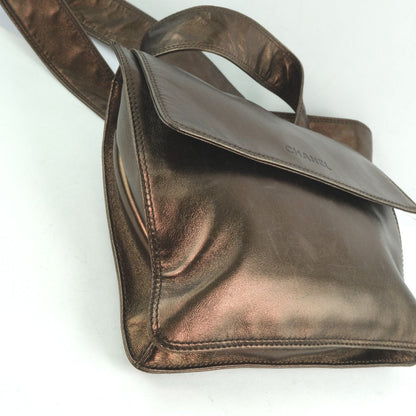CHANEL Shoulder Bag Calfskin bronze unisex(Unisex) Used