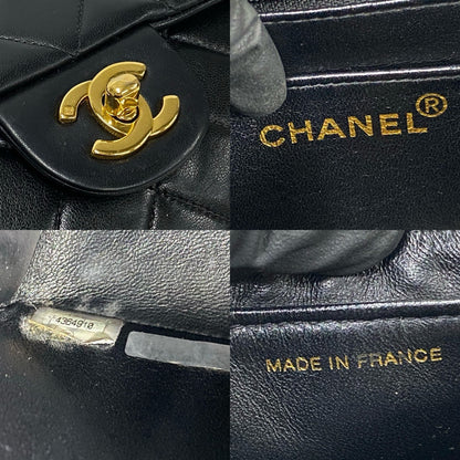 CHANEL Backpack lambskin black Matrasse