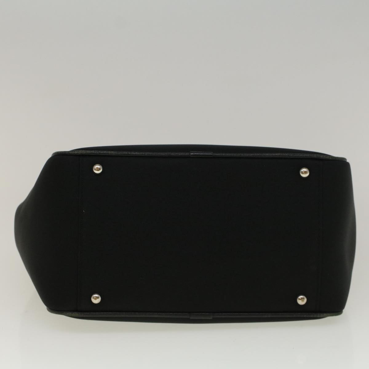 Burberry Nova Check Hand Bag Nylon Beige Black Auth 57242