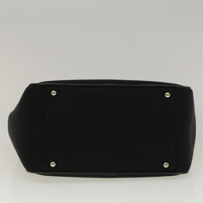 Burberry Nova Check Hand Bag Nylon Beige Black Auth 57242