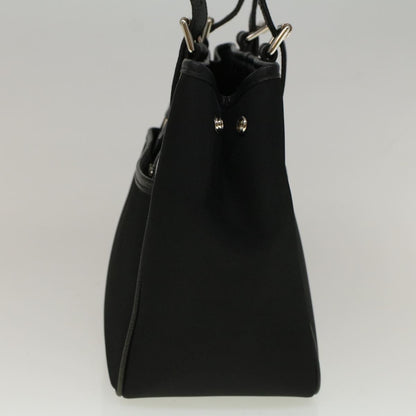 Burberry Nova Check Hand Bag Nylon Beige Black Auth 57242