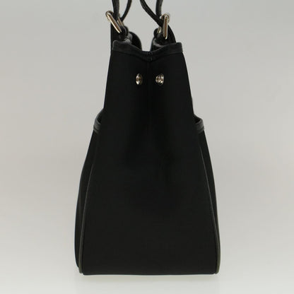 Burberry Nova Check Hand Bag Nylon Beige Black Auth 57242