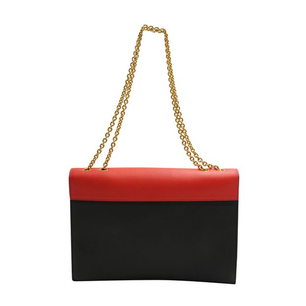 Celine Tri-Colour Flapbag Chalk