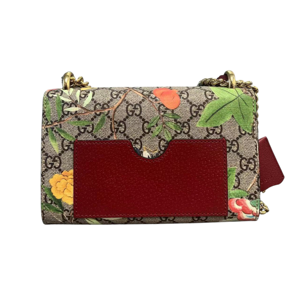 Gucci Small Padlock Shoulder GG Supreme Monogram Tian Beige Multicolor