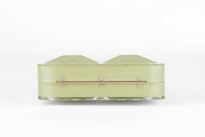 Chanel Mint Green Resin Vintage Mini Clutch Runway 1984