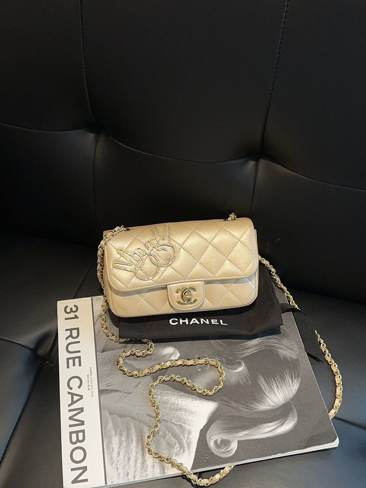 Chanel mini bag *.cm golden