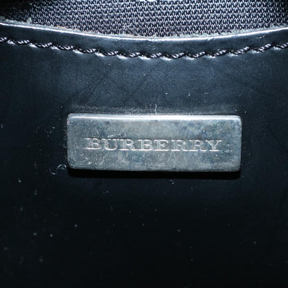Burberry Nova Check Hand Bag PVC Leather Beige Auth 58512