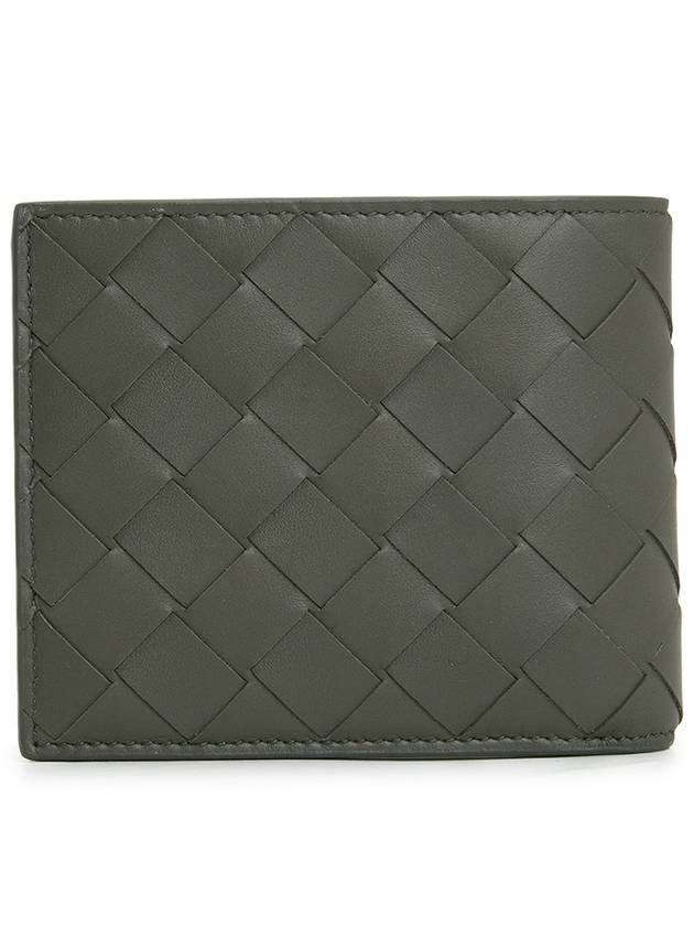 Luxury Bottega Veneta Intrecciato Half Wallet Green
