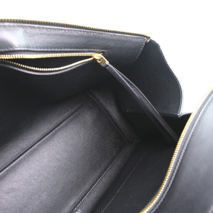 CELINE Handbag 172613 Calfskin beige medium Edge Women Used
