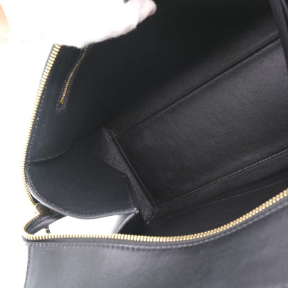 CELINE Handbag 172613 Calfskin beige medium Edge Women Used