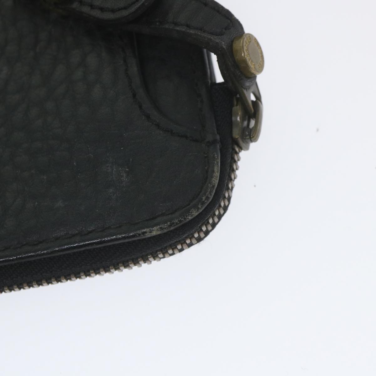 BurberrySs Briefcase Leather Black Auth 59094
