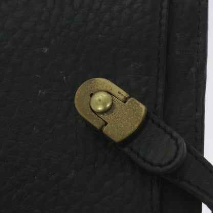 BurberrySs Briefcase Leather Black Auth 59094