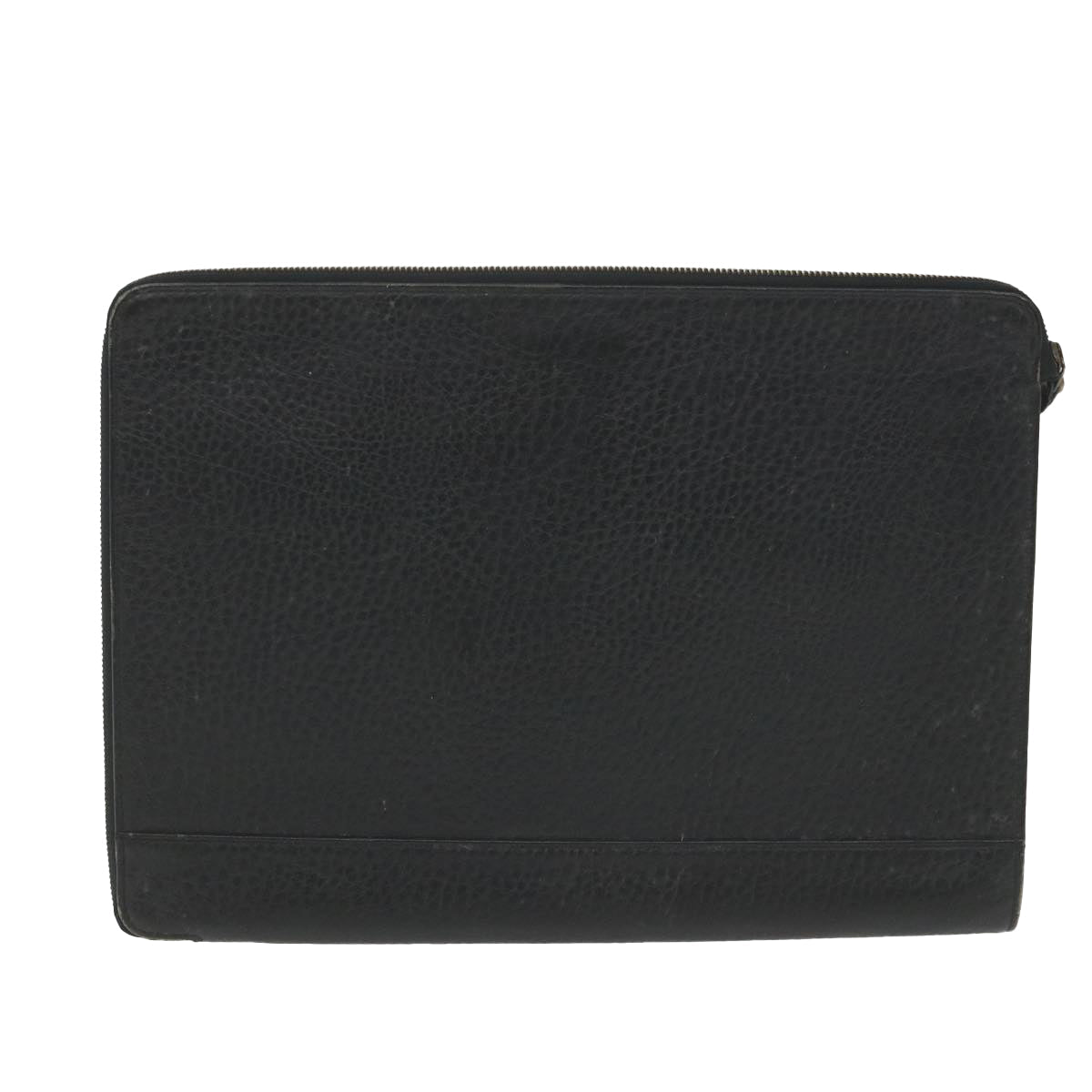 BurberrySs Briefcase Leather Black Auth 59094