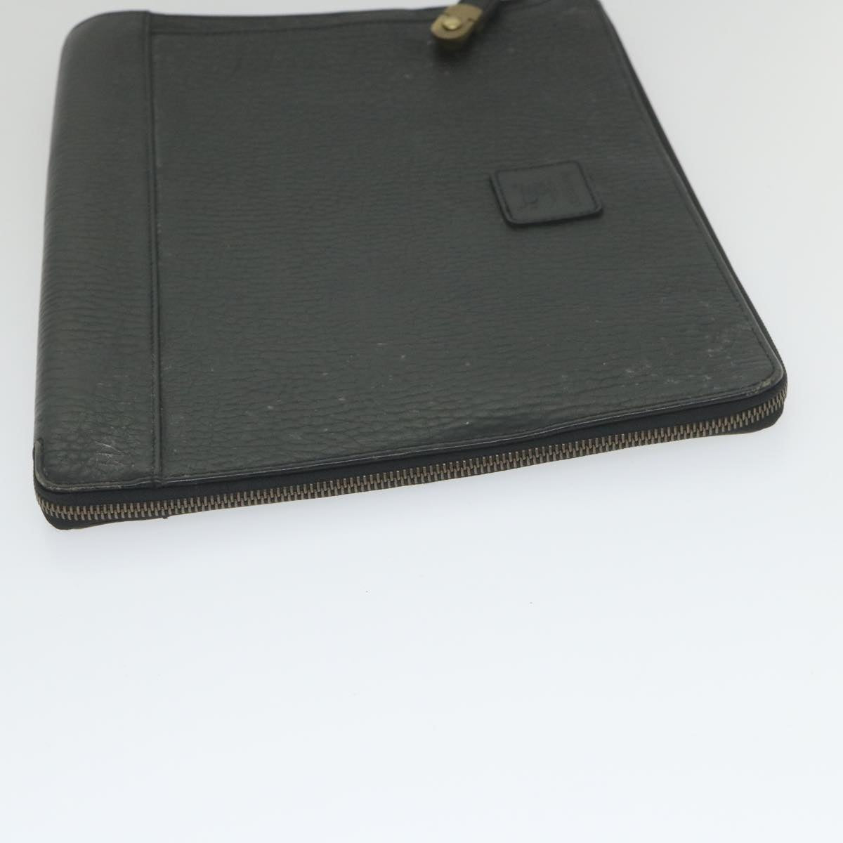 BurberrySs Briefcase Leather Black Auth 59094
