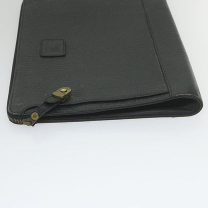 BurberrySs Briefcase Leather Black Auth 59094