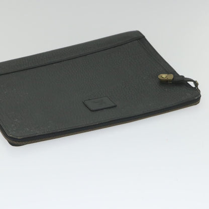 BurberrySs Briefcase Leather Black Auth 59094