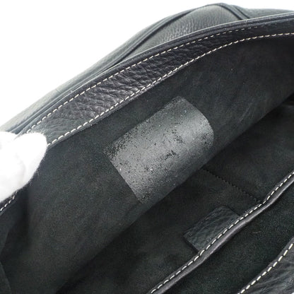 CELINE Shoulder Bag Calfskin black Women Used