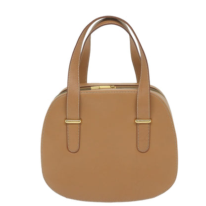 BURBERRY s Hand Bag Leather Beige Auth 59466