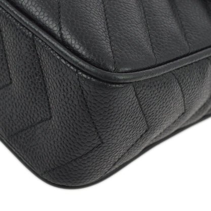 Chanel Black Caviar Skin Pocket Camera Bag