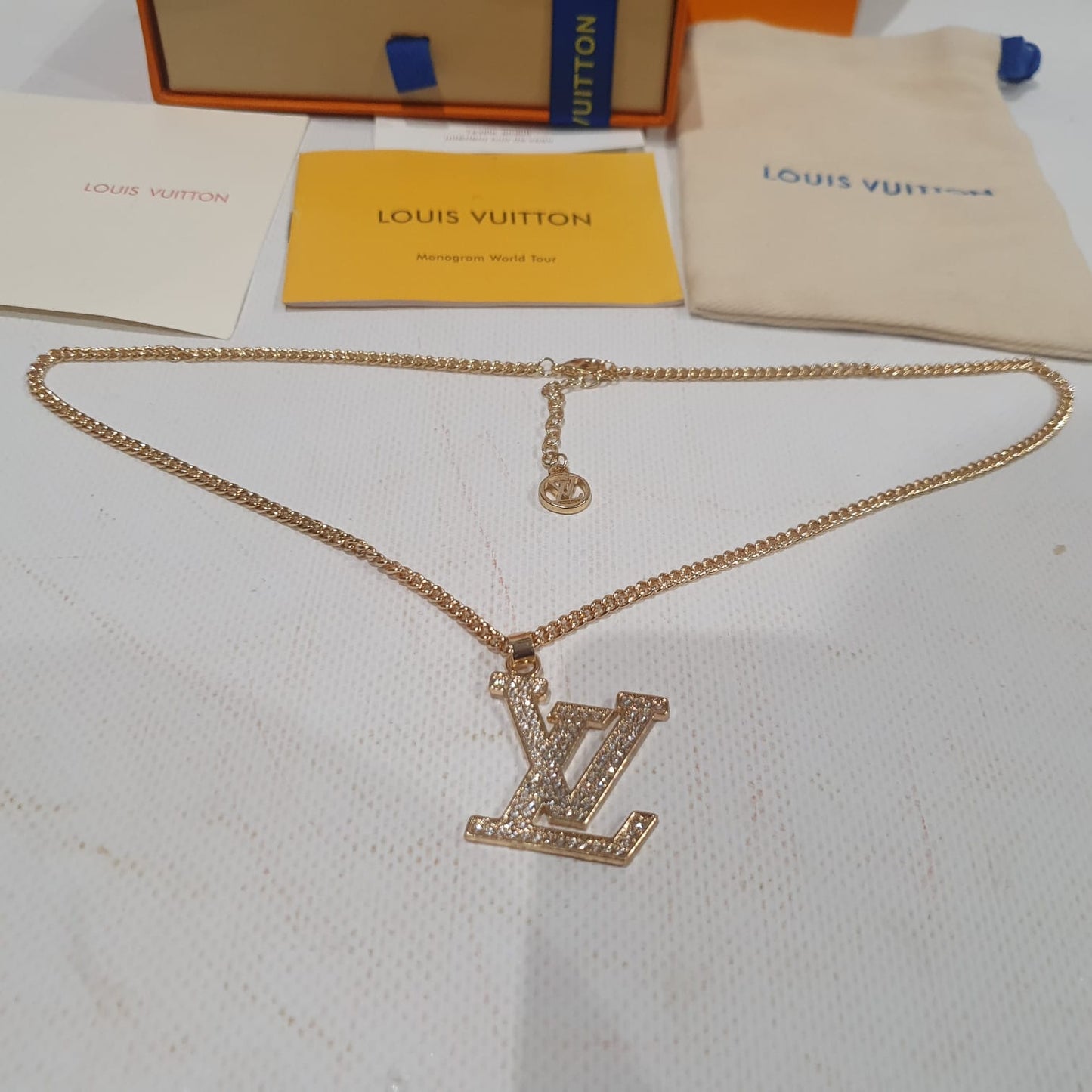 Louis  Vuitton Necklace, Earrings and Brooch Set