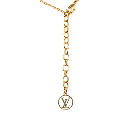 Gold Louis Vuitton Essential V Necklace