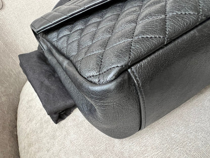 Yves Saint Laurent (YSL) Large Black Lambskin College