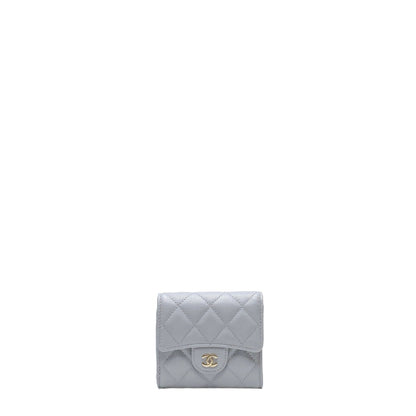 CHANEL SHORT WALLET IN GREY